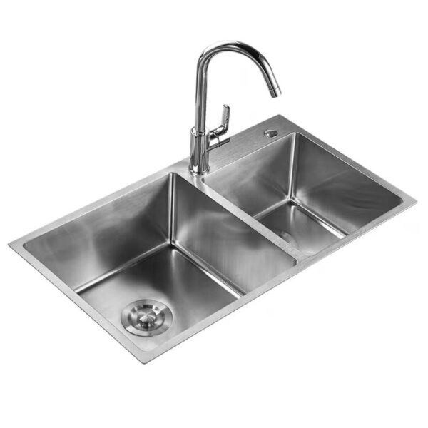 Kitchen hardware Hand-Made Stainless Steel Sink - Image 3
