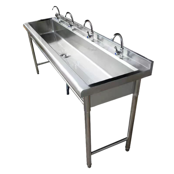 Durable Stainless Steel Long Strip Single Bowl Hand Wash Basin - Image 2