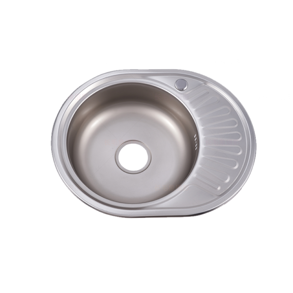 Round sink 304 stainless steel sink surface brushed