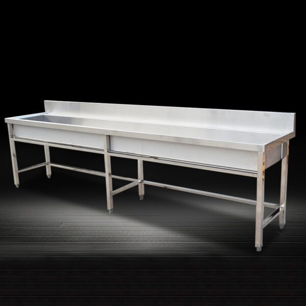 Stainless steel sink custom commercial school canteen washing basin - Image 3