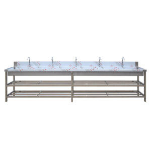 Stainless steel sink custom commercial school canteen washing basin
