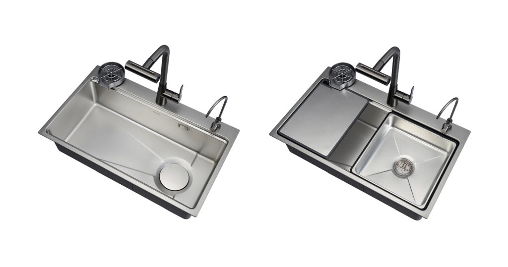 Hand-made stainless steel sink
