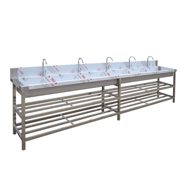Stainless steel sink custom commercial school canteen washing basin - Image 2