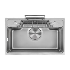 Big single sink stainless steel kitchen sink