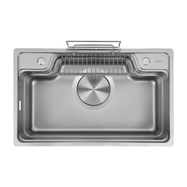 Big single sink stainless steel kitchen sink