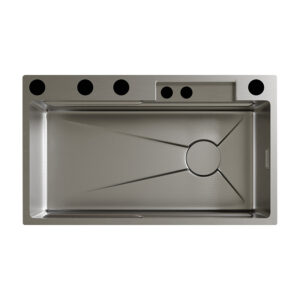 Kitchen thickened stainless steel sink 304 large single sink honeycomb nano sink