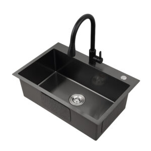 Kitchen handmade sink Brushed kitchen sink Stainless steel sink single sink