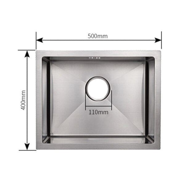 Stainless steel sink household kitchen Nakajima small single sink kitchen washing-up basin sink - Image 3