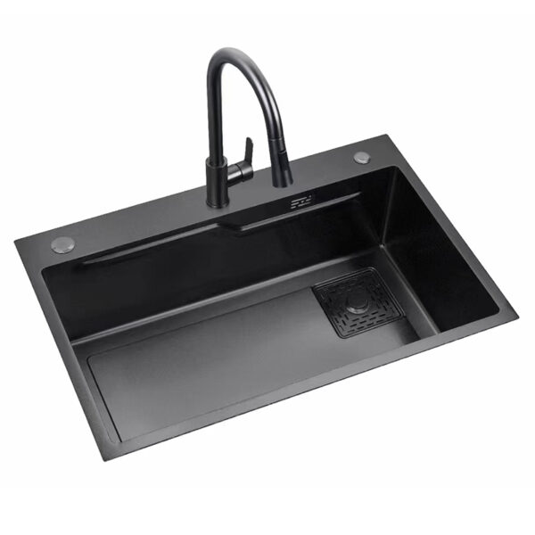Stainless steel sink Kitchen wash basin large single sink - Image 3
