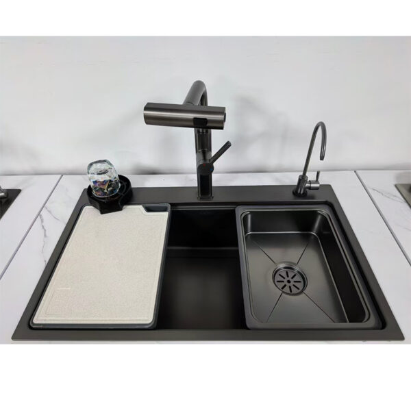 Kitchen sink Large single sink stainless steel kitchen sink - Image 4