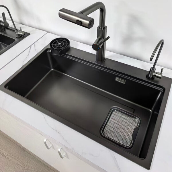 Kitchen sink Large single sink stainless steel kitchen sink - Image 5