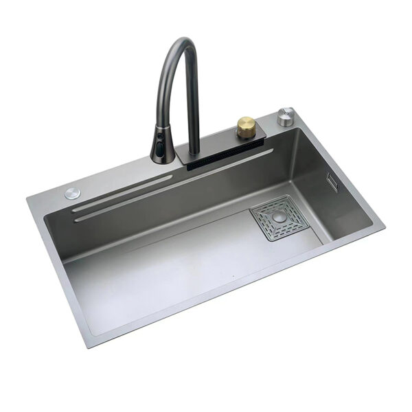 Stainless steel sink Kitchen wash basin large single sink - Image 2